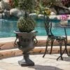24" Buena Vista Cast Stone Patio Urn Planter Black - Christopher Knight Home 1 24" Buena Vista Cast Stone Patio Urn Planter Black - Christopher Knight Home -Cheap Planters Store unnamed file 8446