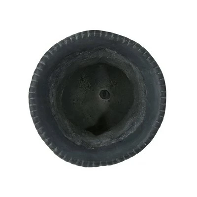 24" Buena Vista Cast Stone Patio Urn Planter Black - Christopher Knight Home 6 24" Buena Vista Cast Stone Patio Urn Planter Black - Christopher Knight Home - Image 5