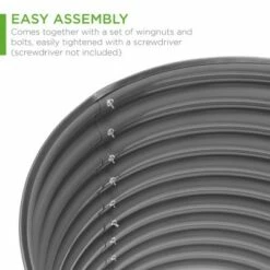 Best Choice Products 63in Oval Metal Raised Garden Bed, Customizable Outdoor Planter for Gardening, Plants -Cheap Planters Store unnamed file 889