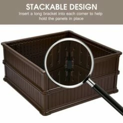Costway 2 Pcs 48.5'' Raised Garden Bed Square Plant Box Planter Flower Vegetable Brown 15 Costway 2 Pcs 48.5'' Raised Garden Bed Square Plant Box Planter Flower Vegetable Brown -Cheap Planters Store unnamed file 903