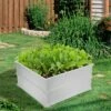 Costway 4 Pcs 48.5'' Raised Garden Bed Square Plant Box Planter Flower Vegetable White 2 Costway 4 Pcs 48.5'' Raised Garden Bed Square Plant Box Planter Flower Vegetable White -Cheap Planters Store unnamed file 925