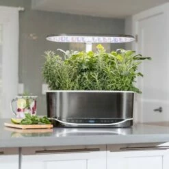 AeroGarden Bounty Elite, Platinum Stainless