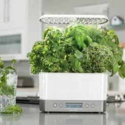 AeroGarden Harvest Elite, White Stainless